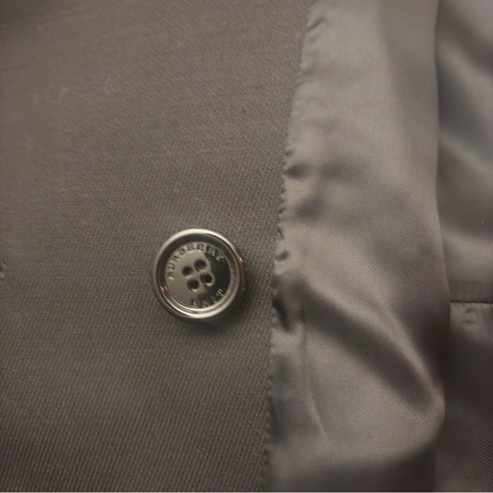 Burberry Brit Black Double-Breasted Trench Coat - Picture 7 of 16